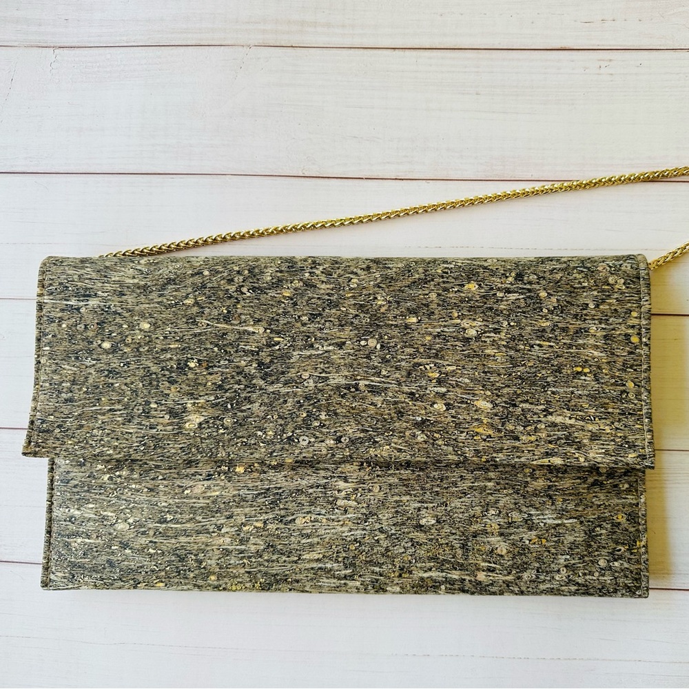 Folio Clutch in Cork by Spicer Bags NWT